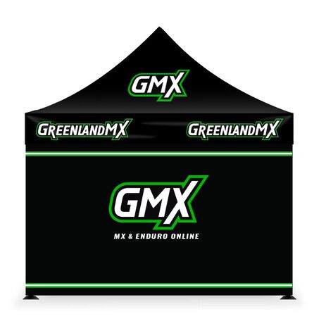 _Tente Paddock Renforcee 3 x 3 avec 3 murs Noir GMX | GK-3X3ANGMX-P | Greenland MX_