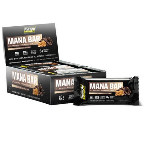 _Boîte de Barres Protéinées Ryno Power Mana Chocolat/Beurre de Cacahuète | MANACAD | Greenland MX_