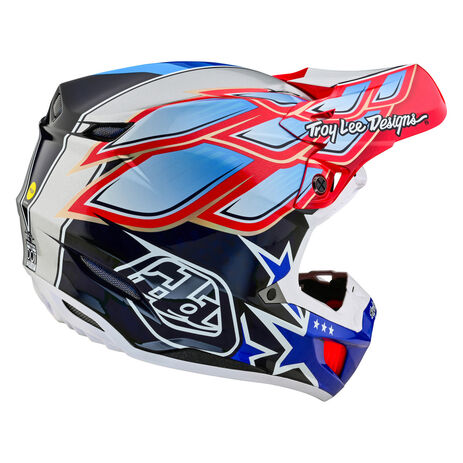 _Casque Troy Lee Designs SE5 ECE Carbon Wings Blue Marin | 172944002-P | Greenland MX_