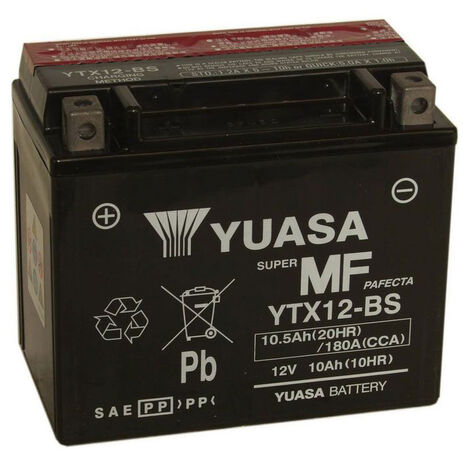 _Batterie Poweroad Sans Entretien Yuasa YTX12-BS | BY-YTX12BS | Greenland MX_