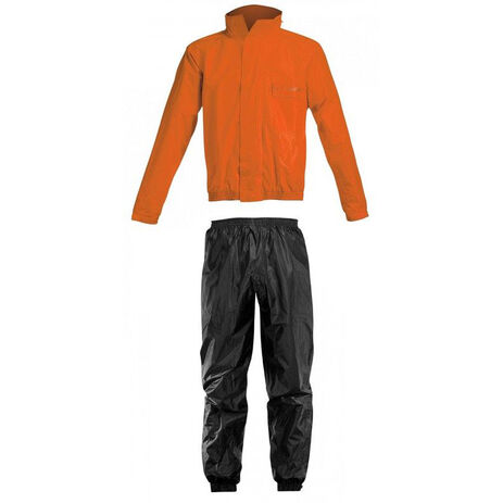 _Veste Capuche + Pantalon Imperméable Acerbis Logo Orange/Noir | 0016428.209 | Greenland MX_