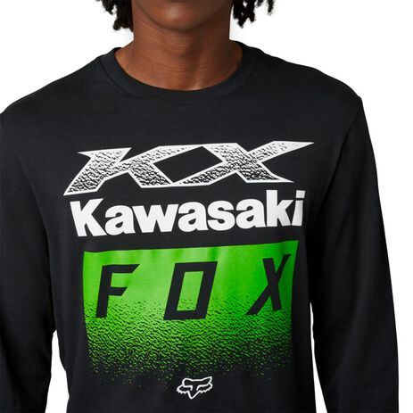 _T-shirt à Manches Longues Fox X Kawasaki Premium | 30552-001-P | Greenland MX_