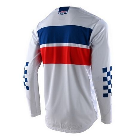 _Maillot Troy Lee Designs GP Racing Stripe Blanc | 307986012-P | Greenland MX_