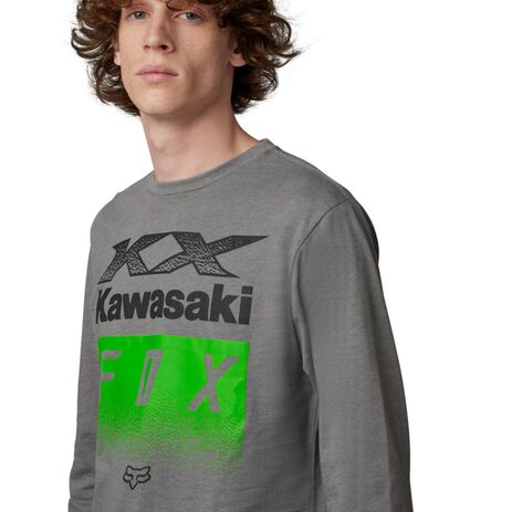 _T-shirt à Manches Longues Fox X Kawasaki Premium | 30552-185-P | Greenland MX_