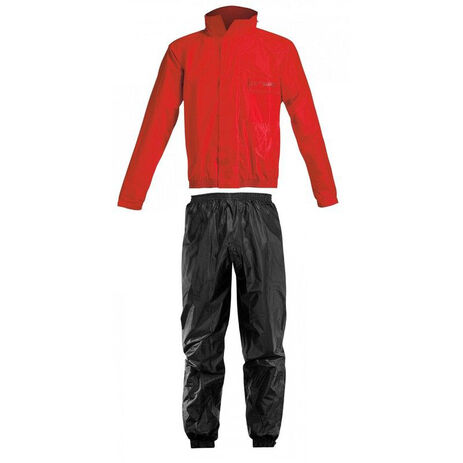 _Veste Capuche + Pantalon Imperméable Acerbis Logo Rouge/Noir | 0016428.349 | Greenland MX_