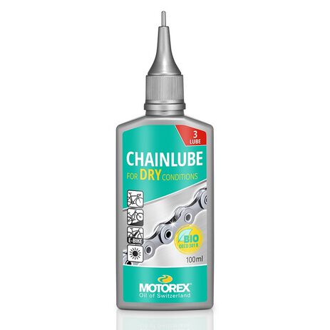 _Huile de Chaîne Motorex Chainlube Dry Conditions 100 ML | MOT308983 | Greenland MX_