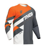 _Maillot Thor Sector Checker Gris/Orange | 2910-7587-P | Greenland MX_