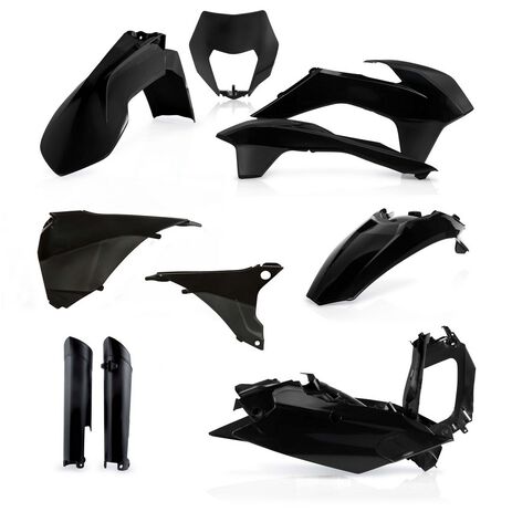 _Full Kit Plastiques Acerbis KTM EXC/EXC-F 14-15 Noir | 0017204.090-P | Greenland MX_