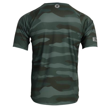 _ Maillot Manches Courtes Thor Assist MTB Camo Vert | 5020-0019-P | Greenland MX_