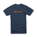 _T-Shirt Alpinestars Heritage Logo Blue Marin | 1213-72540-7093-L-P | Greenland MX_