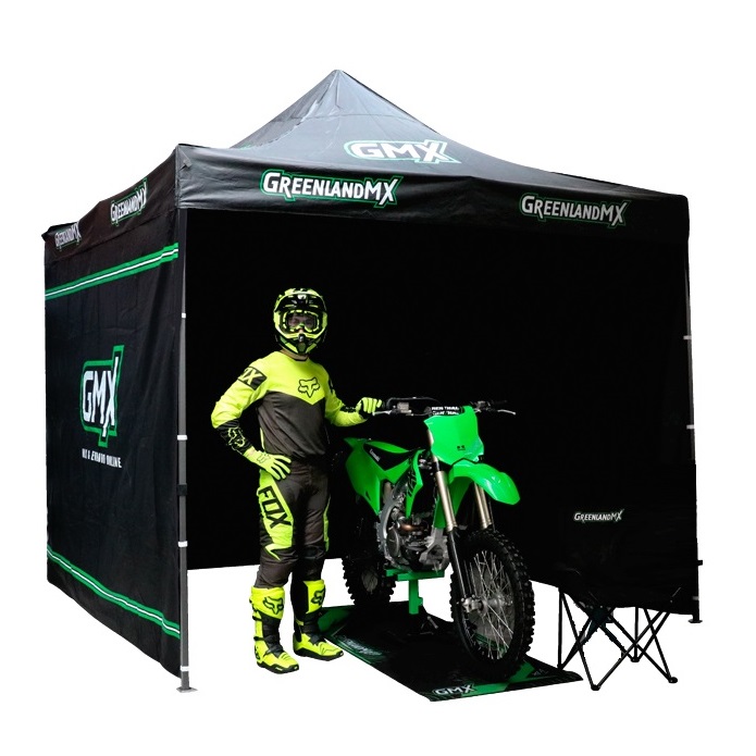 Tente Paddock Gnerik Renforcee 3 x 3 Noir GMX | Motocross, Enduro, Trail,  Trial | GreenlandMX